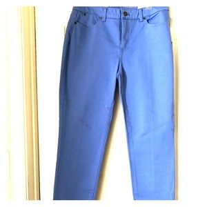 Talbots 10R ankle pant. Periwinkle blue.